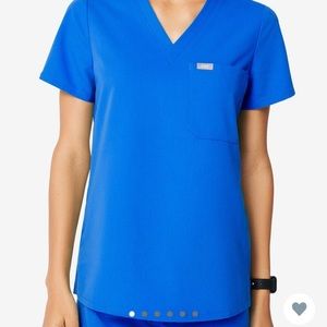 FIGS Royal Blue Catarina™ One-Pocket Scrub Top- Size L. New with tags!